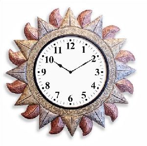 Wooden Carved Wall Clock