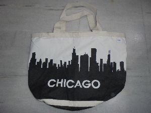 Cotton Bag with white tape handle