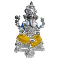 Silver Plated Ganesha Idol
