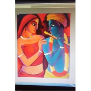 Radha Krishna Wall Painting