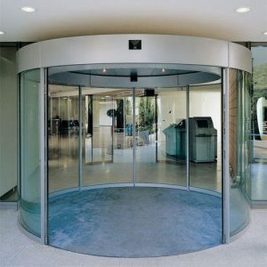 curved sliding doors