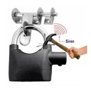 Alarm Lock Siren Lock - Silver , Black