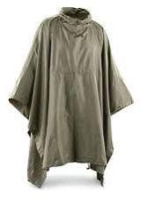 Men Army Rain Poncho