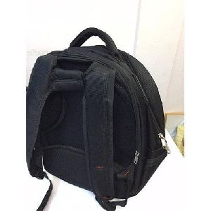 Plain Black Travel Backpack