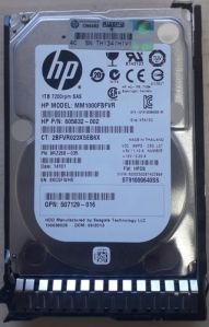 1 TB HP Hard Disk SFF 7200RPM 6GBPS Hard Drive