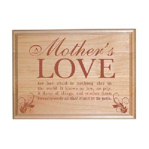 Engraved Wood Plaque