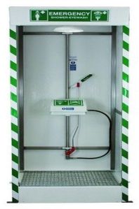 FRP & SS Cabinet Safety Shower Cum Eye Wash