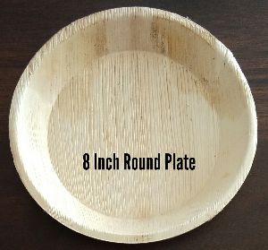 8 Inch Areca/palm Leaf Round Plate