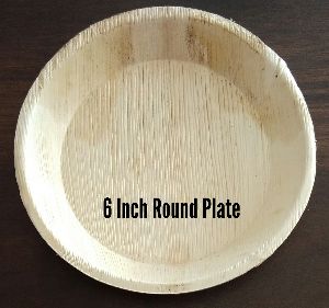 Areca/Palm Leaf 6 Inch Round Plain Plate