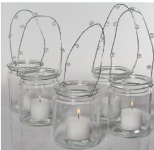 Glass Candle Holder