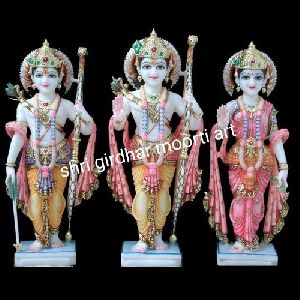 Shri Rama Sita Darbar Marble Statue