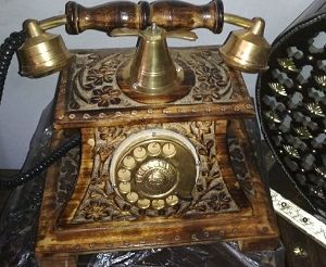 Antique Wooden Telephone