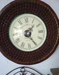 Round Wooden Wall Clock