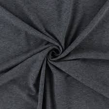 Plain Black Cotton Jersey Fabric
