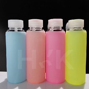 Mini Silicone Glass Water Bottle