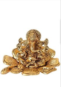 Alluminium Sitting Ganesh Idol