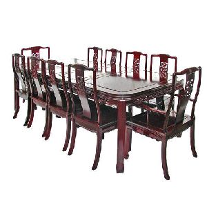 Antique Teak Wood 4 seater Dining Table Set