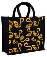 BLACK JUTE BAG