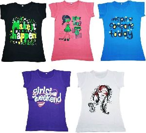 Girls Half Sleeve T-Shirts