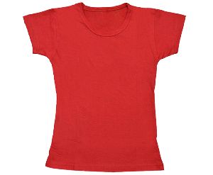 Girls Solid Color T Shirt