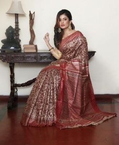 Designer Linen Saree