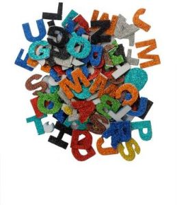 Alphabet Glitter Sticker