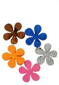 Flower Shape Glitter Sticker