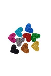 Heart Shape Glitter Sticker