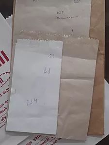 Plain Food Packaging Paper Bag