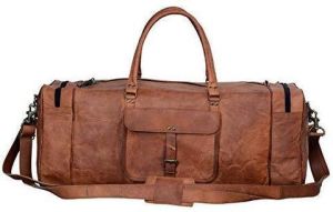 Stylish Leather Duffle Bag