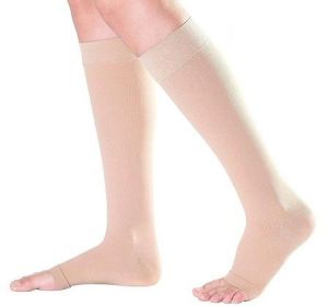 Varicose Vein Stockings Cotton Blended Below Knee