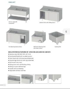 Commercial Stainless Steel Sink