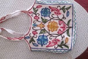 Kashmir Handmade Crewel Embroidered Bag