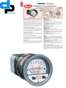 Dwyer A3000-100CM Photohelic Pressure Switch Gauge Range 0-100 cm w.c.