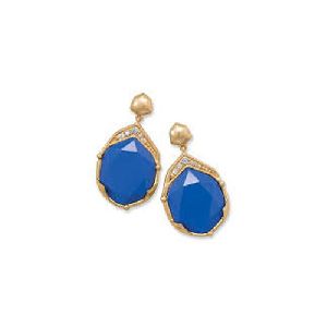 Blue Kundan Earrings