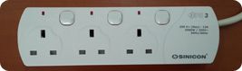 Power Extension Multiple Switch Square Socket