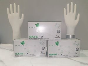 Latex non sterlite disposable gloves