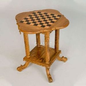 Teak Wood Chess Table