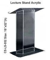 Brown Wooden Acrylic Lecture Stand