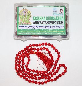 Divya Shakti Lab Certified Red Coral Mala