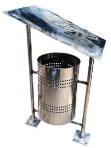 Stainless steel hanging dustbin