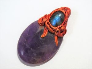 Tibetan Style Gemstone Pendant