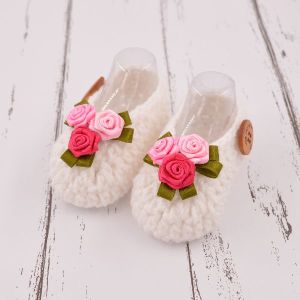 Rose Crochet Baby Booties