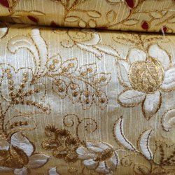 Sherwani Gold Print Silk Fabric