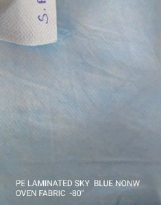 Pe Laminated Waterproof sky blue Nonwoven Fabric