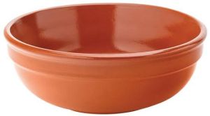 Terracotta soup bowl