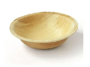 4 Inch Areca Round Bowl