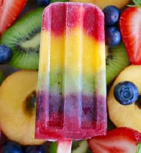 Rainbow Almond Popsicle