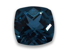 Cushion Cut London Blue Topaz Gemstone