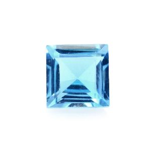 Square Shaped Blue Topaz Gemstone